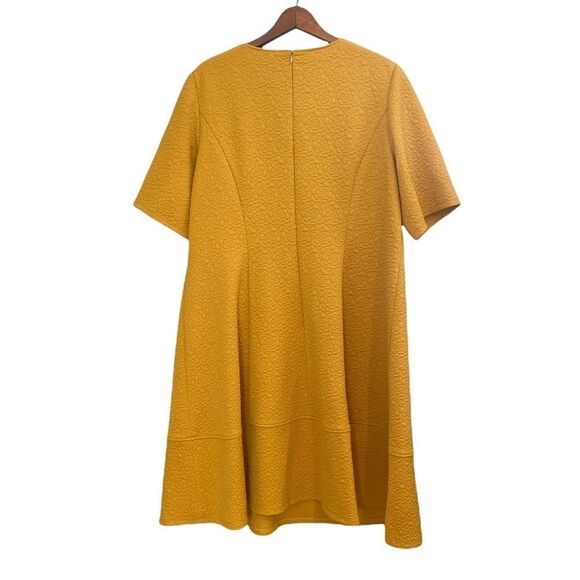 London Times Mustard Quilted Dress - Picture 6 of 6